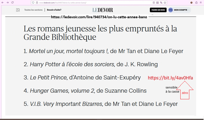 PetitPrinceStatistiqueChezLaBANQ